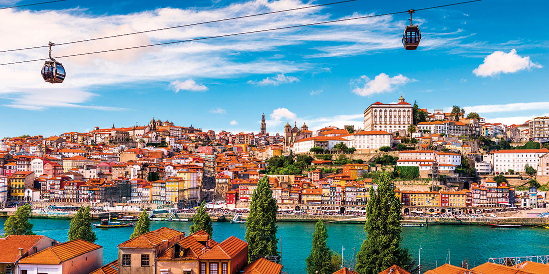 Panoramic views of Oporto